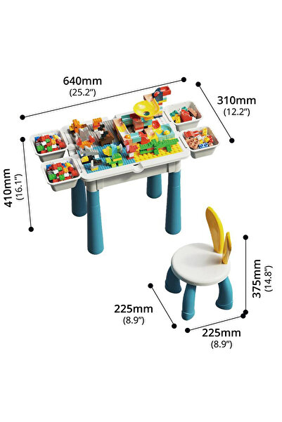 OEM Multifunctional table 4 in 1 385 pieces compatible with Lego Duplo