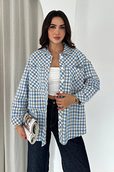 AsprinFashion Oduncu Gömlek Mavi