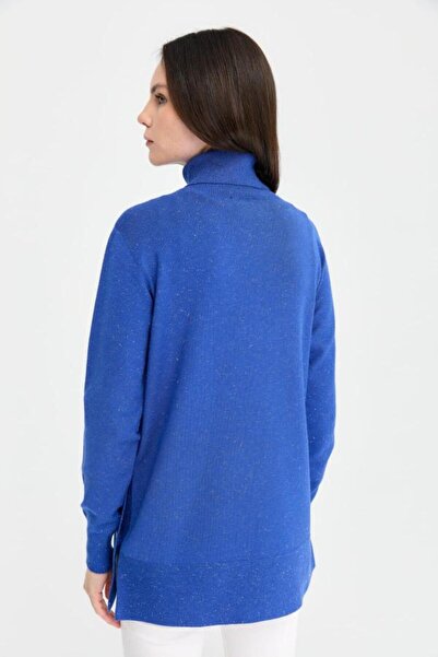 Desen 23391 Tll Angeli̇na so Fully Buttoned Fishbone Collar Complete Sweater