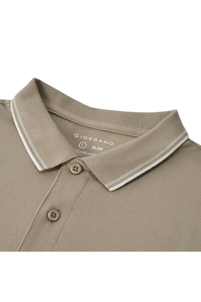 Giordano Men's Slim Fit Pique Polo: Elevated Comfort, Modern Style