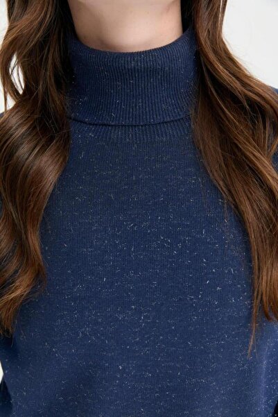 Desen 23391 Tll Angeli̇na so Fully Buttoned Fishbone Collar Complete Sweater