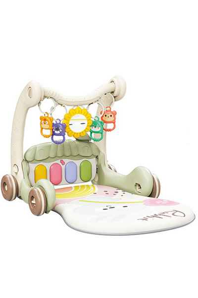 OEM 2-in-1 activity center: piano mattress + push walker