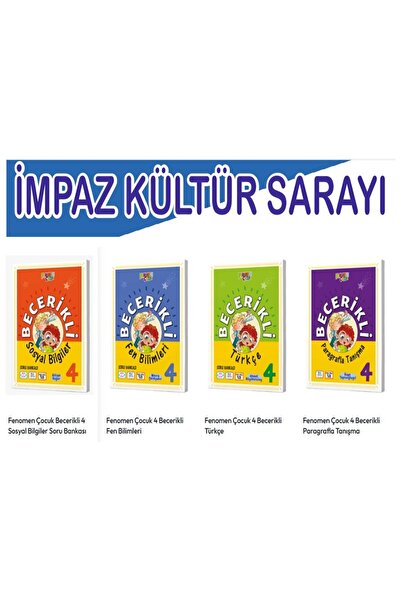 fenomen çocuk 4 .Sınıf Becerikli Sosyal Bilgiler + Fen Bilimleri + Türkçe + P...