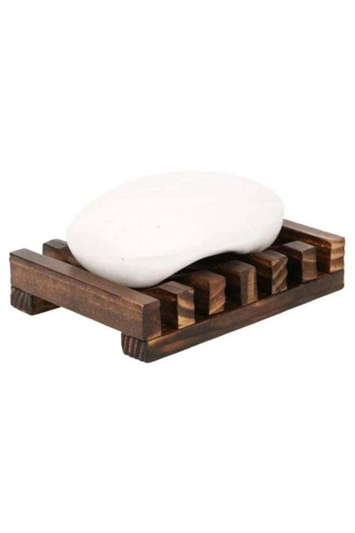 Generic 1 Pc Wooden Soap Dish, Drain Soap Tray, Simple Soap Holder, Soap Rack...