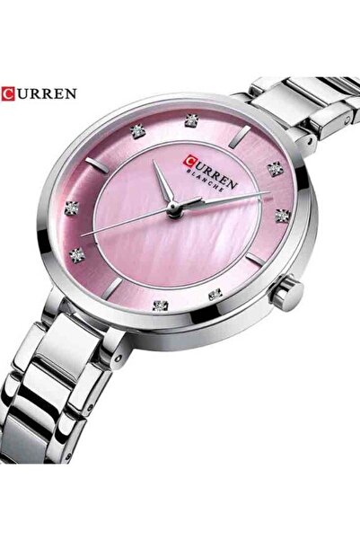 Curren 9051 Original Brand Stainless Steel Band Wrist Watch For Women With Free Box