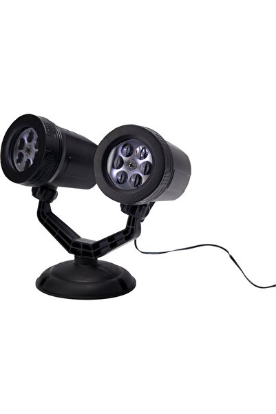 Koopmann International Koopmann International Outdoor LED Floodlight, Snowflake Pattern, Black