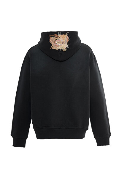 MORREZ Bite Back Nakış Detaylı Fermuarlı Spray Sweatshirt