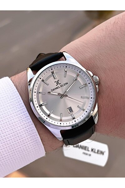 Daniel Klein Men's Wristwatch 30 Meters Water Resistant Leather Strap Cord + Bracelet Gift Vs.Blkt.