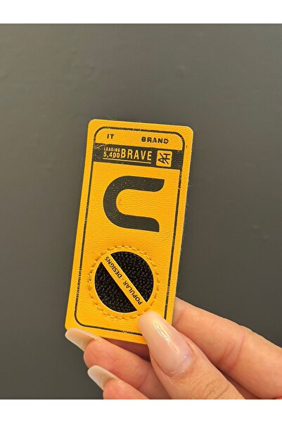 Gönülden Tasarım Accesoriu pentru cusut cu litere U de culoare neon 8x4 cm GA...