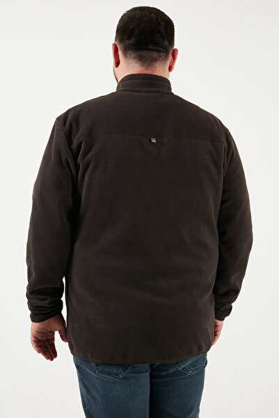 Buratti Regular Fit Anti-Pilling Plus Size Mock Neck Winter Fleece-Lined Pack Fleece Men's Polar 5