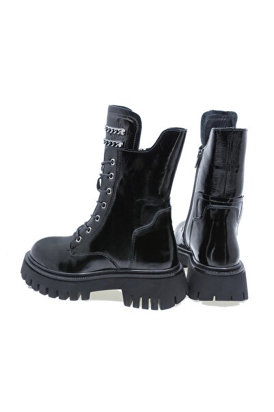 Caspiansea Women's boots, Bellini, Bel-8256, Casual, Patent Leather, Black