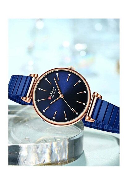 Curren 9081 Stainless Steel Slim Quartz Wrist Watch for Girls