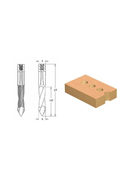 ELBE Τρυπάνι CMS, διαμπερείς οπές, πεπλατυσμένος κυλινδρικός άξονας, βίδα ρύθ...