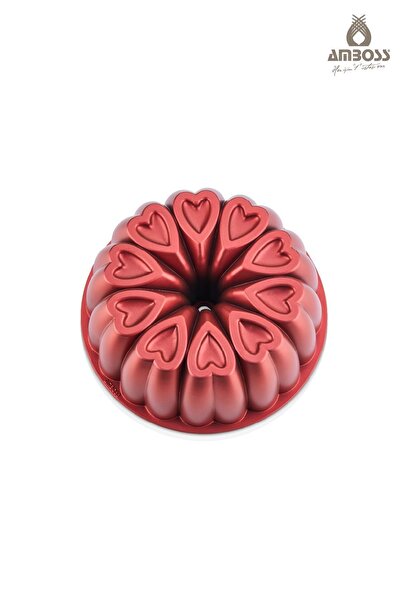 Amboss Ametist 2-Piece Cast Iron Cake Mold (Red)