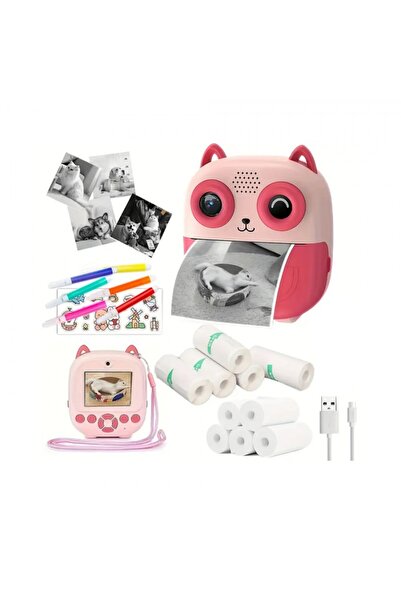 UNİBOX Aparat Foto Copii, Functie Printare, 24Mpx 1080P, Display 2.4 Inch, Ro...