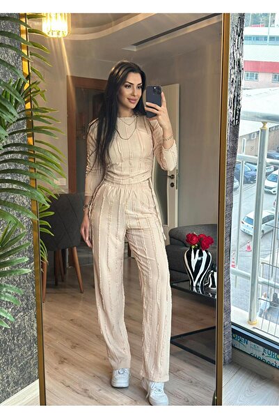 inci bayan giyim SET HOLLA BÜZGÜLÜ