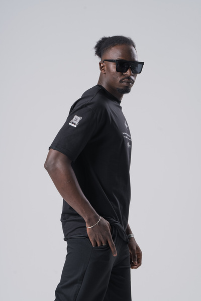 PALSTYLE Palestine Music Play Icon Designed O Oversized T-Shirt