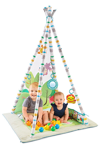 OEM 2-in-1 baby playmat with removable tent