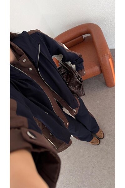 HAZELANNA Navy Blue-Brown Piece Set