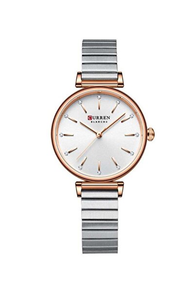 Curren 9081 Stainless Steel Slim Quartz Wrist Watch for Girls with Free Box