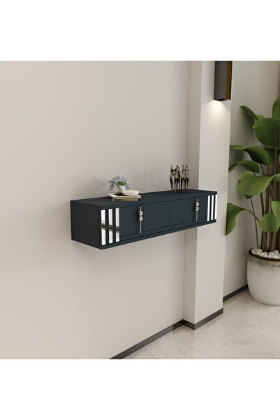 morepp Skyp Duvara Monte Dresuar Gümüş | Antrasit - Antrasit