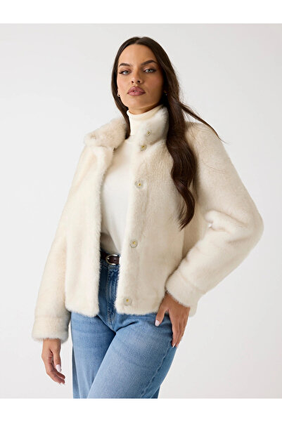 Guess Luna Women's White Fur W5Bl64W3920-G012