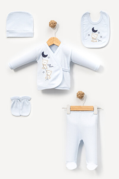 Bambinoo 5-Piece Cute Bears Double-Breasted Newborn Set