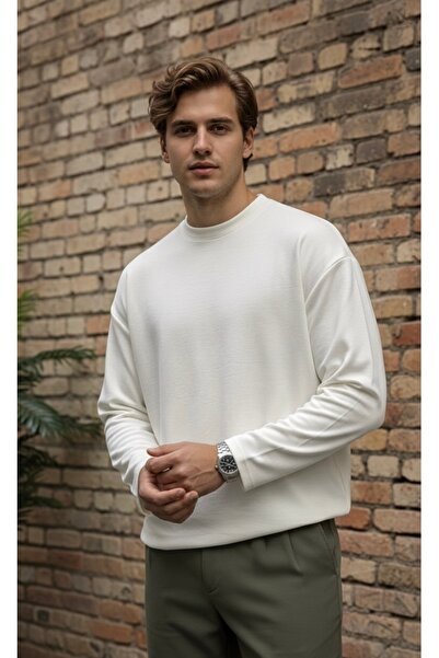 Premium Günlük Konfor Sweat Beyaz
