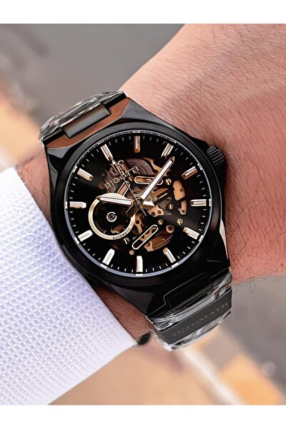 Bigotti Automatic and Self-Winding Steel Does Not Oxidize and Does Not Lose Color 5 Atm Men's Wristwatch Ebg.10683.5
