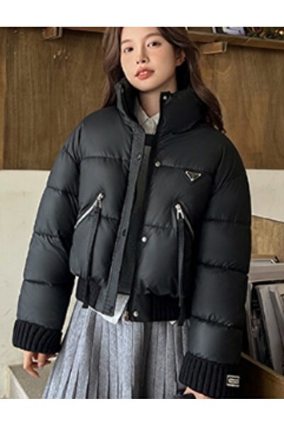 smartjest Kadın Kısa Şişme Mont – Hafif Dolgu, Şehir Stili