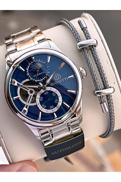 Bigotti Automatic and Self-Winding Steel Does Not Tarnish and Does Not Lose Color 5 Atm Men's Wristwatch Ebg.10683.3