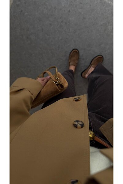 HAZELANNA Camel Jacket with Removable Fur