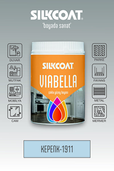 Silkcoat Viabella Yeni Nesil Dönüşüm Boyası –Mutfak Banyo Dolap Fayans Mermer Cam Plastik Ahşap Duvar Uyumlu