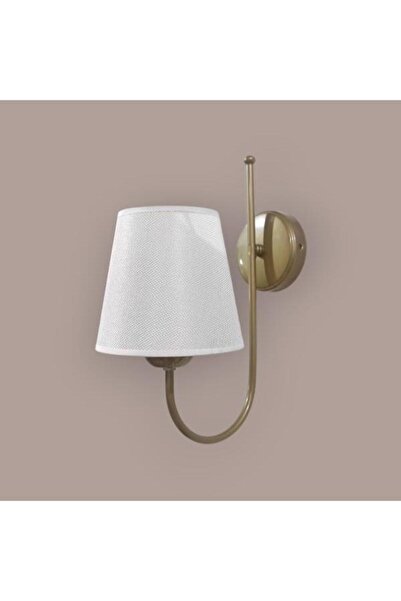 DEDE Old Style Static Painted Wall Sconce with Cream Hat Shape Looking Upwards