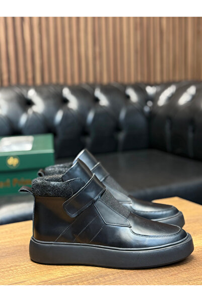 Avni Ceylan Leather Felt Detailed Sports Boots