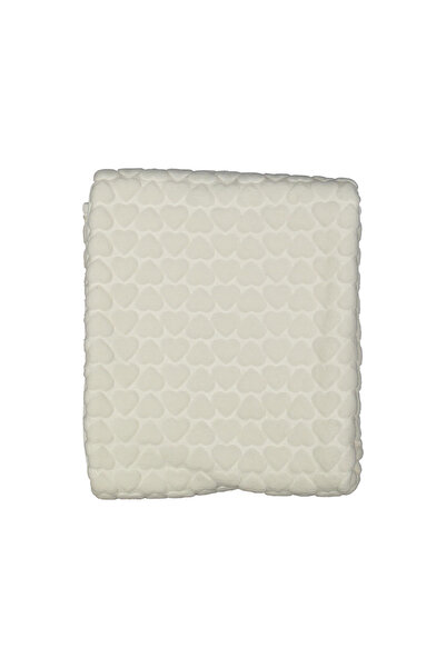 Juuta Kalp Kabartma Baskılı Pelüş Battaniye – 100x120 cm Yumuşak ve Sıcak Beb...