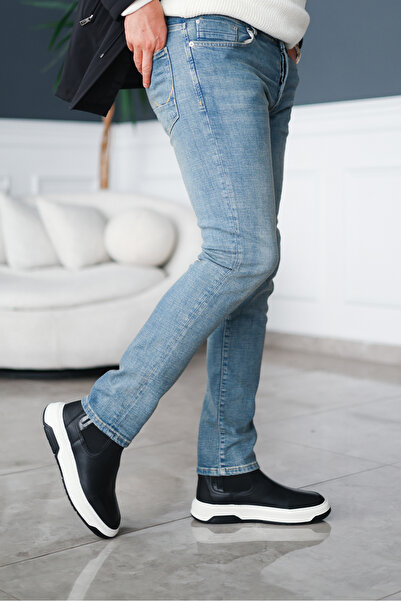 Avni Ceylan Men's Chunky Sole Leather Sports Boots