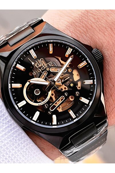 Bigotti Automatic and Self-Winding Steel Does Not Oxidize and Does Not Lose Color 5 Atm Men's Wristwatch Ebg.10683.5