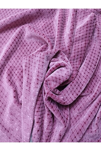 SARE NEHİR Dusty Rose Color Double Side Ultrasoft Welsoft Fabric