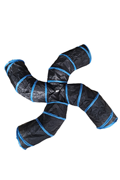 Pet Pretty Kıvrımlı 4 Yollu Siyah Kedi Oyun Tüneli