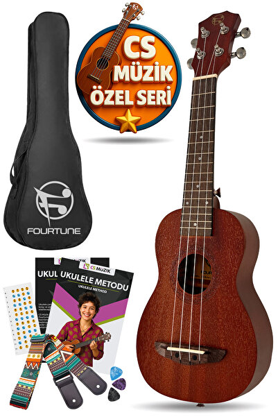 Fourtune Raya UKS-21MN Soprano Ukulele Maun Hakiki Ağaç (ÖZEL SERİ)