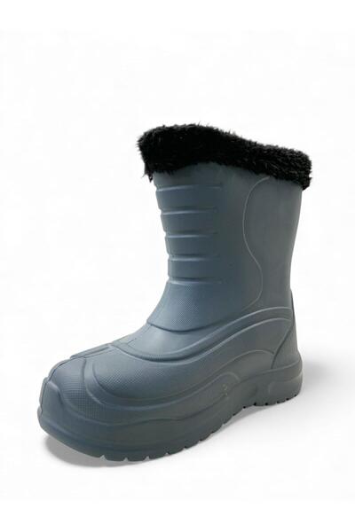 SPIDERMAN 933 Boy's Gray Furry Rain Boots