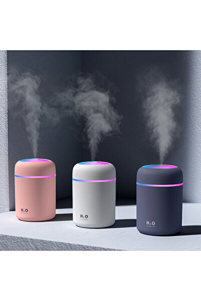 stuffix Humidifier, large capacity 300 ml, gray, 78x78x119 mm, with night light