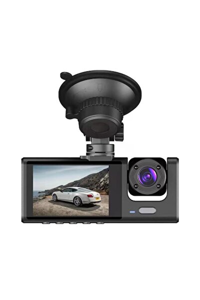 stuffix Cameră DVR auto 1080P, 3 în 1, vedere nocturnă, unghi larg de 170°, b...