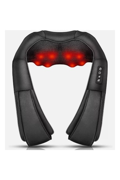 stuffix Aparat de masaj Shiatsu – 8 capete rotative, design ergonomic în form...