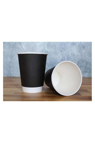 RELAXY Double Wall Paper Cups 25-Piece Set, 8 oz Capacity