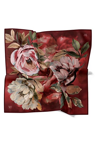 Levidor Sura Silk Scarf-05916 Red