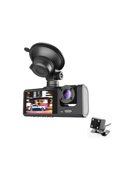 stuffix Dash Car Camera Full HD 1080P WiFi DVR 170° 3-Lens, G-Sensor, Parking...
