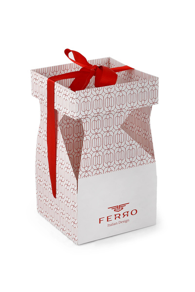 FERRO Yellow Steel Cord Women's Wristwatch Fm88282A-B4 2 Years Warranty 3 Atm Water Resistant Gift Packed