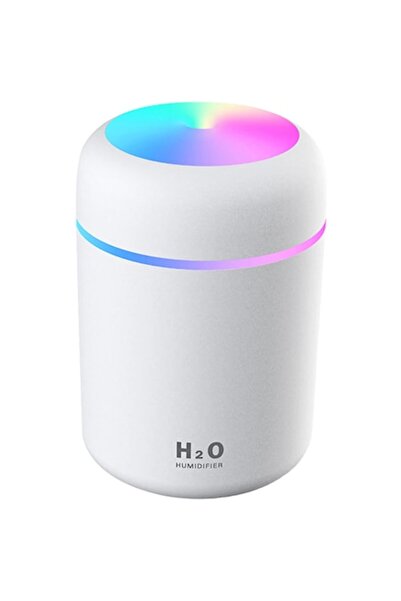 stuffix Mini Air Humidifier with Aromatherapy Diffuser & LED Lights, 300ml, USB, White